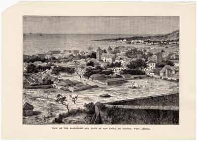 View of the Roadstead and Town of San Paolo de Loanda, West Africa